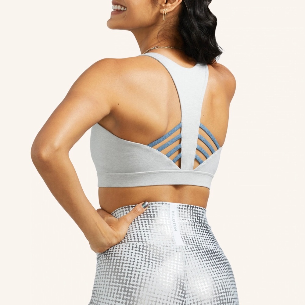 NWT peloton heathered strappy bra